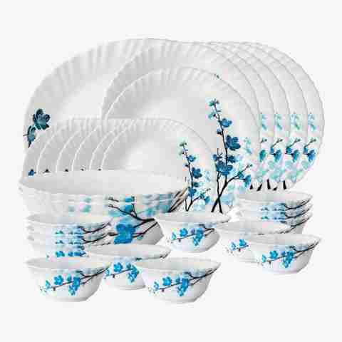 BOROSIL Pack of 27 Opalware Mimosa Dinner Set Price in India - Buy