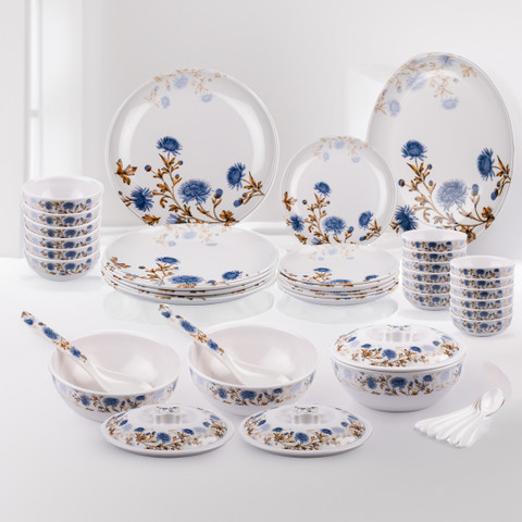 DIVYA Pack of 46 Melamin Ross Dinner Set