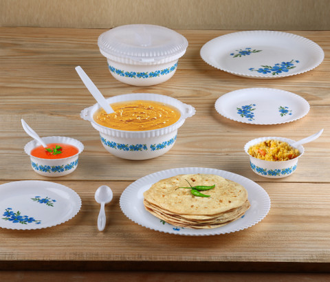 KTART Pack of 36 Plastic Best Family Dinner Set Price in India
