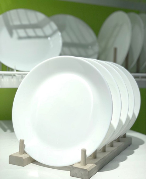 IKEA Pack of Stoneware Digital Shoppy OFTAST Tempered Opal Glass