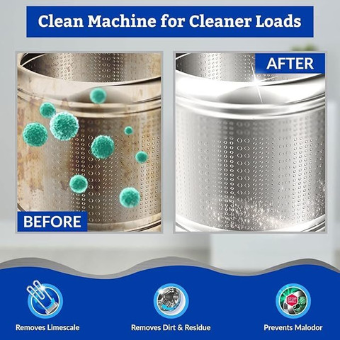 Klenzmo Washine Machine cleaner and descaler for front and top
