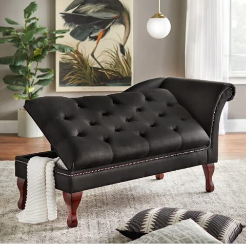 India wood mart Sheesham Wood Tantric Chaise Loung Chair, Yoga