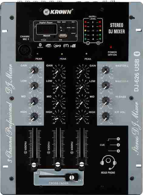 DJ Marty sneak MIX 6枚セット DJ-626 Professional 3 Channel DJ Mixer with Bluetooth, Cross Fader
