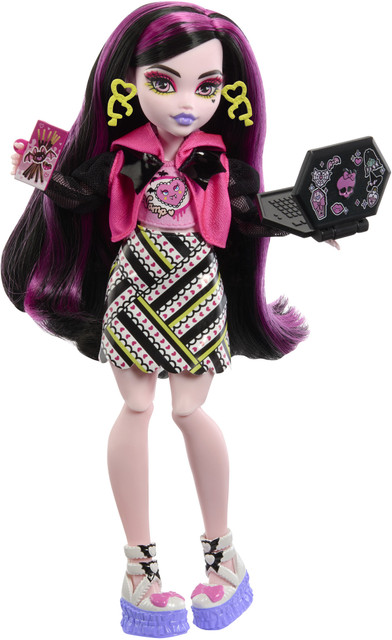 MONSTER HIGH Draculaura Doll, Skulltimate Secrets Neon Frights