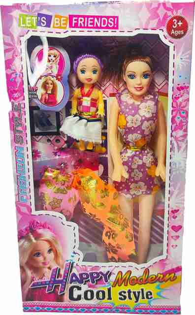 Khelna Bati Beautiful Barbie Doll Set Cute Cool for Kids with