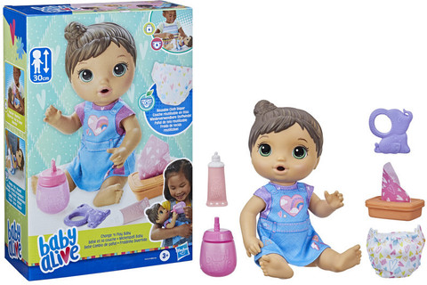 Baby Alive Change and Play Baby Doll, Drinks and Wets, Reusable Cloth  Diaper for Kids