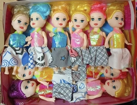 Flipkart Mini Toy Dolls NathToys Barbie Doll Set With Three