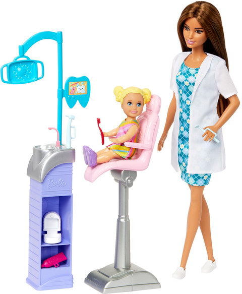BARBIE Careers New Dentist Doll and Playset with Accessories - Main Image