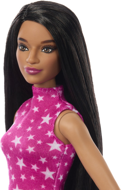 BARBIE Fashionistas Doll #215 with Black Straight Hair