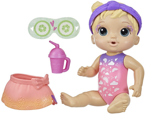 Baby Alive Rainbow Spa Baby Doll, 9-Inch Spa-Themed Toy for Kids