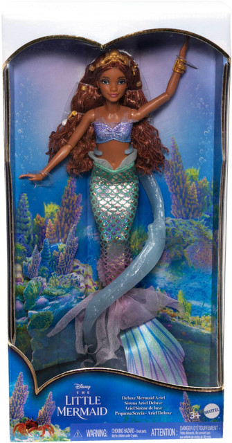 Disney The Little Mermaid Deluxe Mermaid Ariel Doll with Iridescent Tail