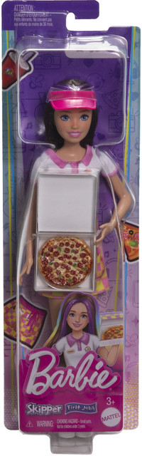 BARBIE Skipper First Jobs, Pizzeria Waitress Doll with Accessories