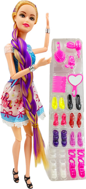 Johnnie Boy Doll For Girls with Long Hairs, Shoes Set and Beauty