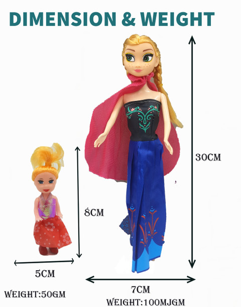 NV COLLECTION Frozen Set, Anna, Elsa with Fashion Doll Clothes