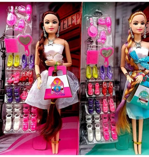 SHASHIKIRAN Combo Beautiful Doll Toy Set with Movable Joints and