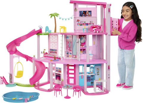 BARBIE Dreamhouse, 75+ Pieces, Pool Party Doll House with Story - Main Image