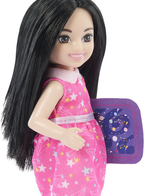 BARBIE Chelsea Astronomer Doll Accessories Set, Career-Themed Brunette  Small Doll