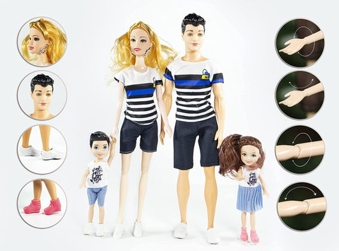 SURYAANSHI Family Doll |Pretend Play Family Dolls Set of People with Dad