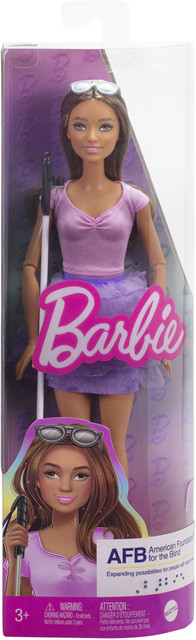 BARBIE Fashionistas #228, First-ever Blind Doll Wearing Pastel