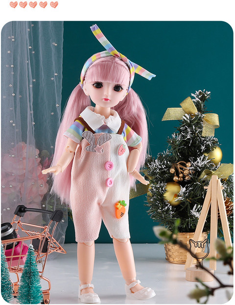 DSR Doll Set Movable Joint Makeup Cute Girl Brown Eyes Fashionable