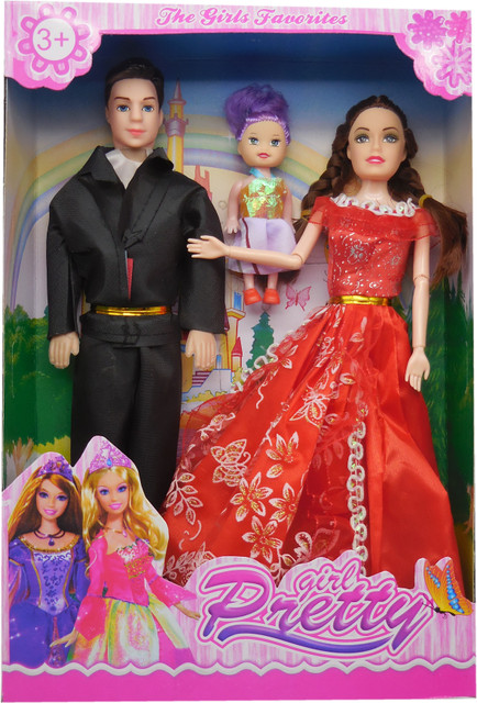 NV COLLECTION Realistic Couple Doll Set Dress Folding Hands Legs Moving  Neck (Couple Doll Set)