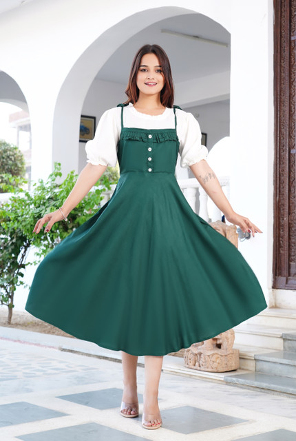 Kanha Women Blue Dungaree - Buy Kanha Women Blue Dungaree Online at Best  Prices in India | Flipkart.com