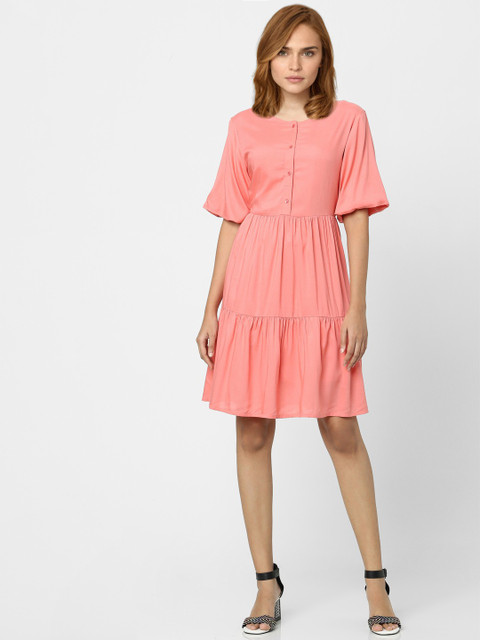 girls golden dress VERO MODA Women's Polyester A-Line Maxi Dress (Yolk Yellow) main image 0