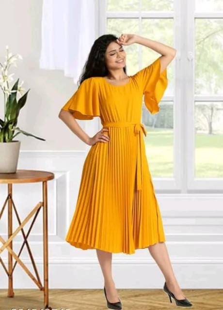 orange and navy blue dress Venus Orange Blue Dress M
