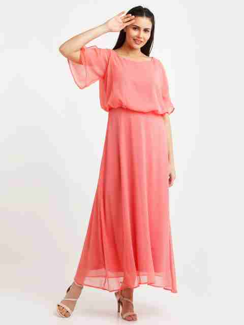 zink london pink dress Buy Zink London Women Pink Floral Midi Dress Online