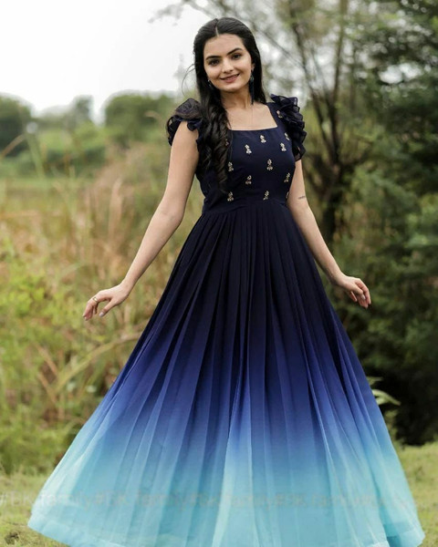 women fit and flare blue dress Thea Fit And Flare Dress main image 1