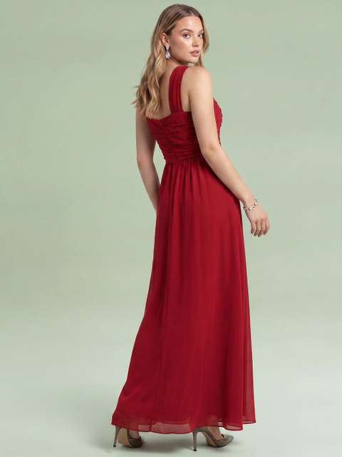 Dressberry Women A-line Red Maxi/Full Length Dress view 4