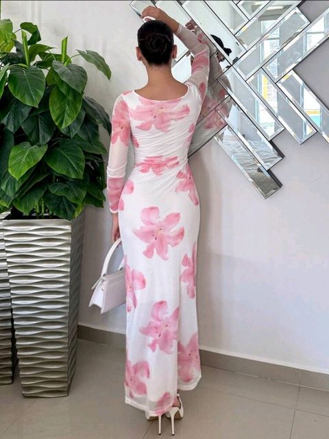 white and pink bodycon dress CAJUNI Women White, Maxi/Full Length lovely wholesale Princess Buttercup dress | Fit:Tailored Fit or flats to keep