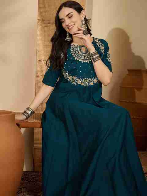 sangria green dress Women Fit and Flare Maxi/Full Length Emerald green halter