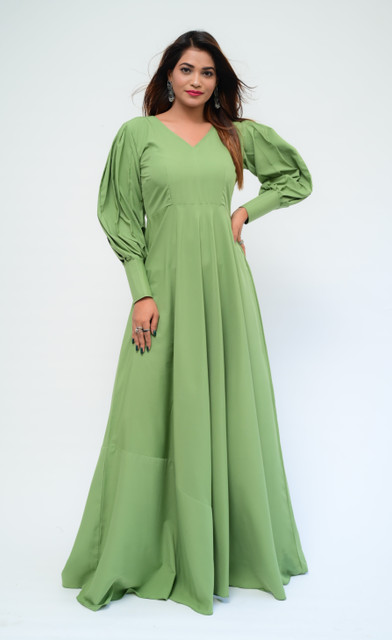 francesca's green floral dress Stella Parker Soft Green Filigree Upf50 Flounce Cap Sleeve Dress - Soft Green main image 1