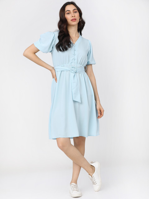 below the knee skater dress Long Flared Sleeve Off The Shoulder Eyelet Detail Mini Skater Dress In  Black | EGO US