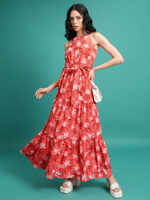 Red Dress Flipkart White Dress Tokyo Talkies Women Maxi Red, White