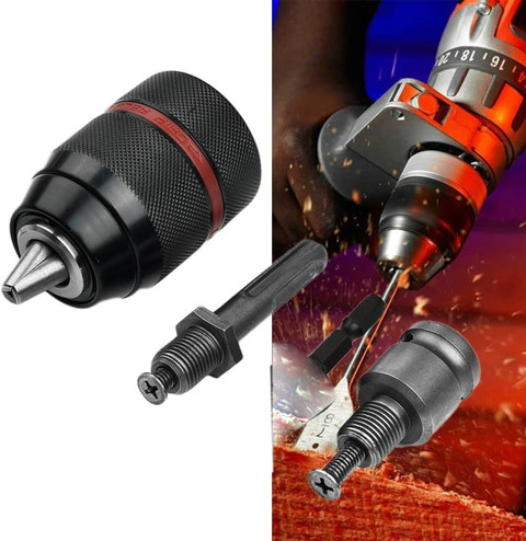 Self-tightening Chuck Keyless Drill Chuck For Milwaukee Tools - 1/2-20UNF Adapter 1/2-20unf Drill Chuck