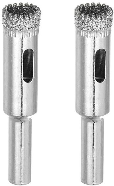 AS TOOL CENTER 2pcs Diamond Drill Bits 10mm Serrated Hollow Core