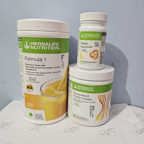 HERBALIFE FORMULA-1 WEIGHT LOSS COMBO MANGO 500GM,PROTEIN200GM