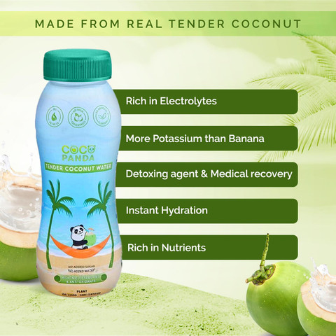 Coco Panda 100% Natural Tender Coconut Water No Added Sugar /Artificial  Flavor