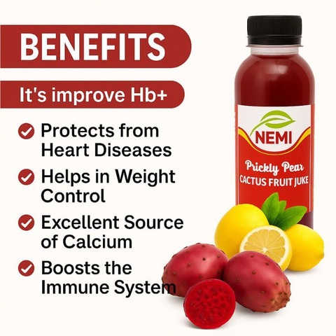 nemi Prickly Pear Cactus Fruit Juice With Added Sugar Price in India - Buy  nemi Prickly Pear Cactus Fruit Juice With Added Sugar online at Flipkart.com