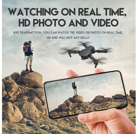 RECTITUDE Professional E88 Drone with 4K Camera,1080P FPV, WiFi