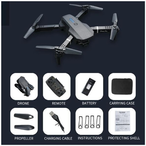 GLARIXA Best Quality E88 PRO Professional HD Dual Camera Long