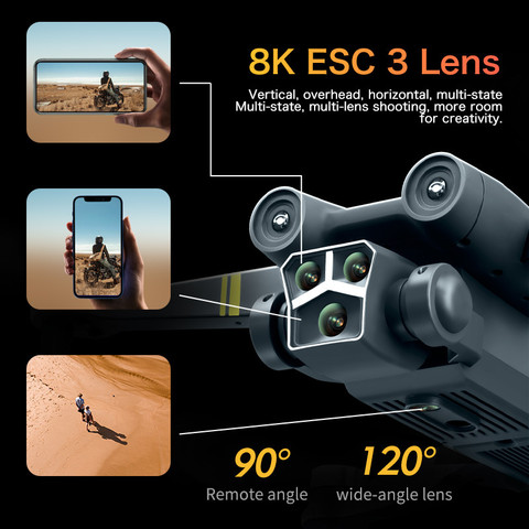 Ezerio M3 MAX Drone with Camera 5G WIFI 360 Obstacle Avoidance