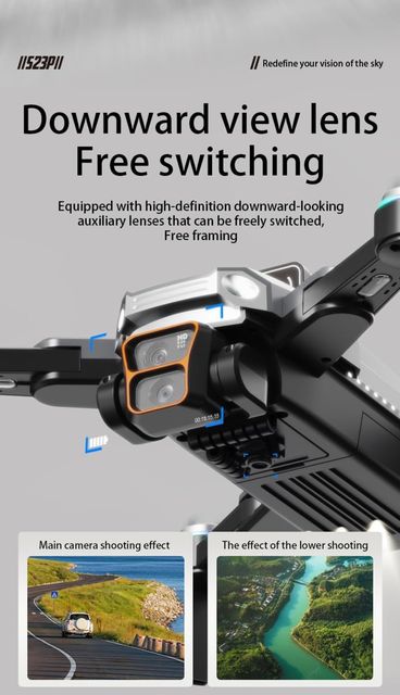 Super Toy 4K Dual Camera Drone with Obstacle Avoidance WiFi FPV Brushless Motor Drone - Image 4