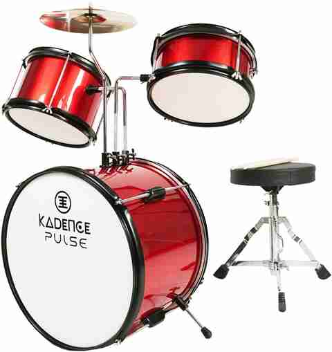 KADENCE 13 Inch 3-Piece/Junior Drum Set/Beginner/Kids Musical