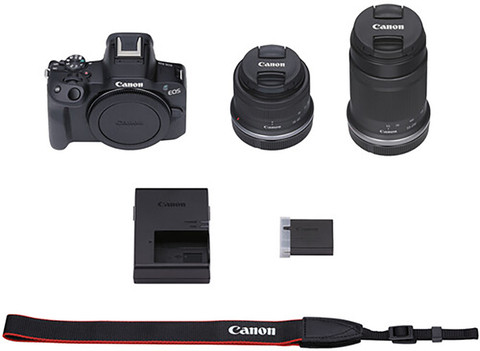 Canon EOS R50 Mirrorless Camera RF - S 18 - 45 mm f/4.5 - 6.3 IS