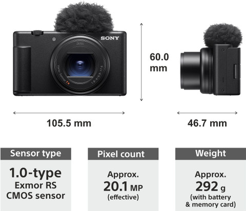 SONY ZV-1M2 Mirrorless Camera Body with Versatile 18 50 mm Price in