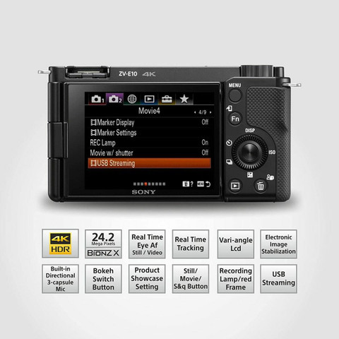 sony zv-e10 video recording setup