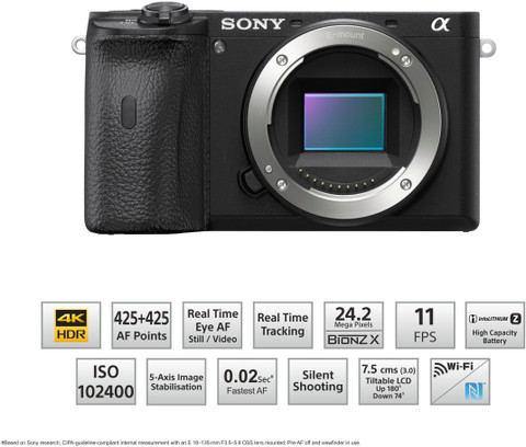 SONY Alpha ILCE-6600 APS-C Mirrorless Camera Body Only Featuring